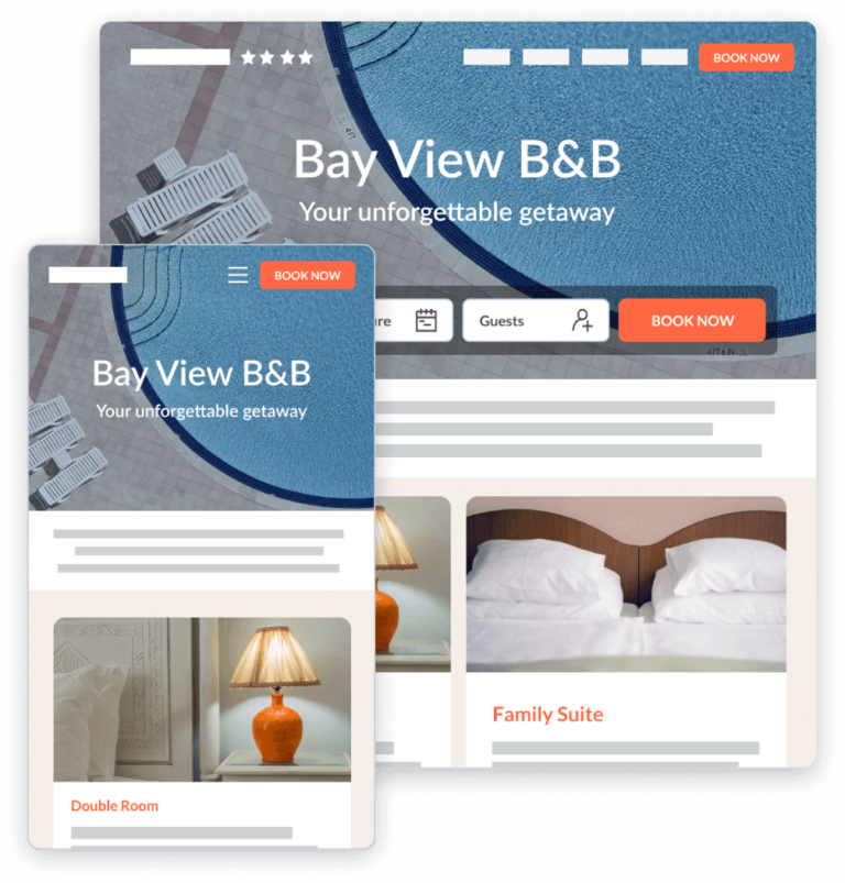 Hotel website builder templates