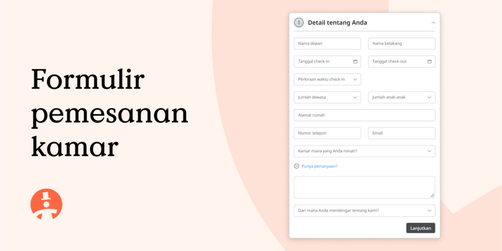 Formulir pemesanan kamar