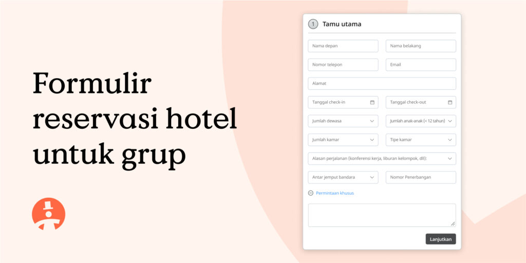Formulir pemesanan hotel kelompok