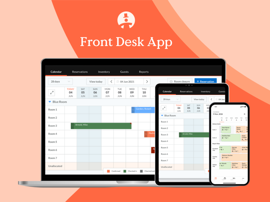 hotel front desk app