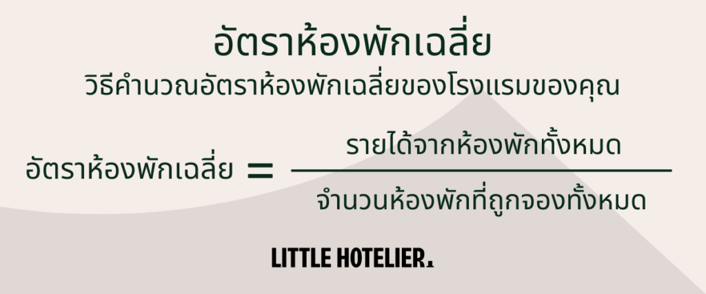 อัตราห้องพักเฉลี่ย