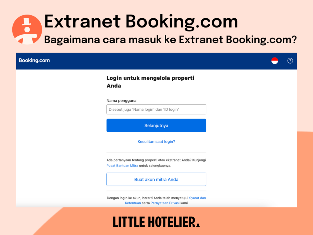 booking.com extranet