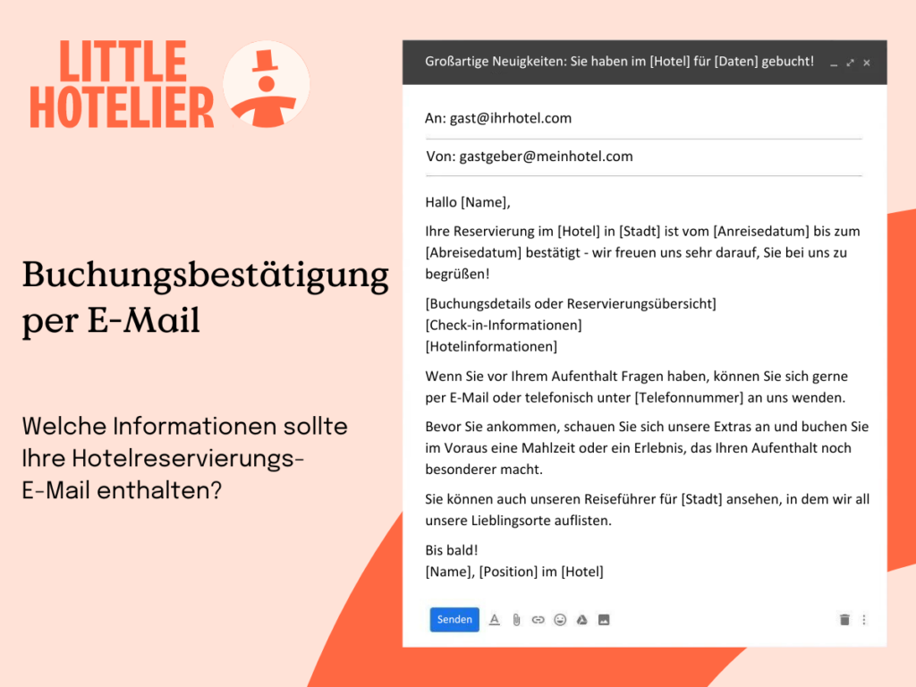 buchungsbestatigung per email
