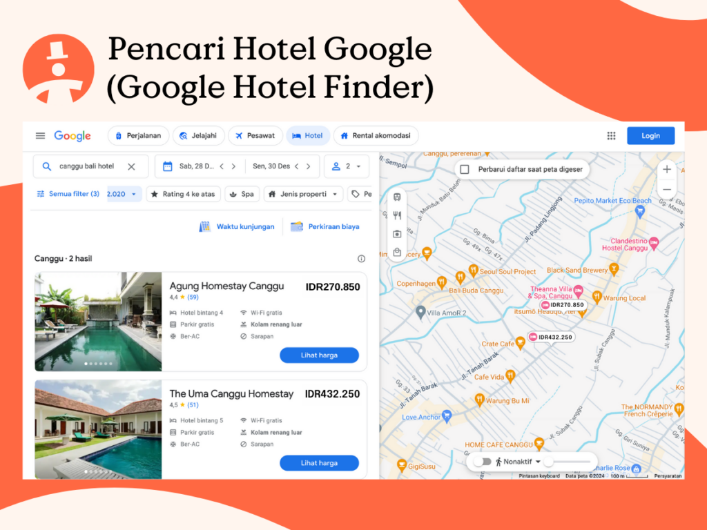 google hotel finder