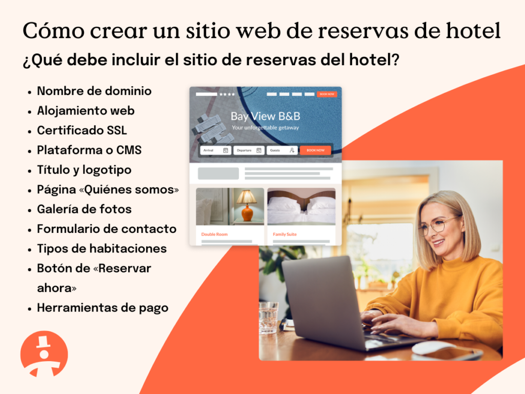 crear un sitio web de reservas de hotel