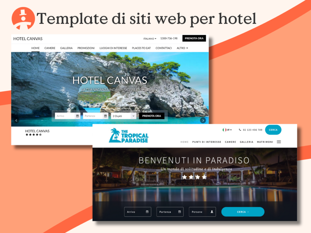 template di siti web per hotel