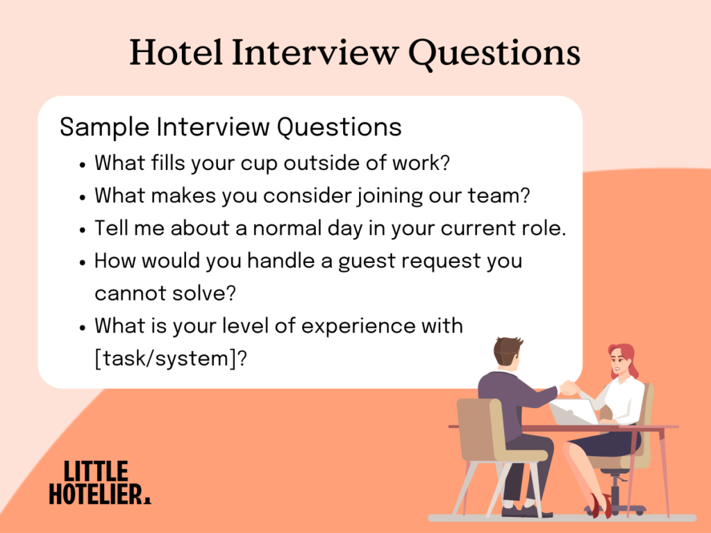 hotel interview questions