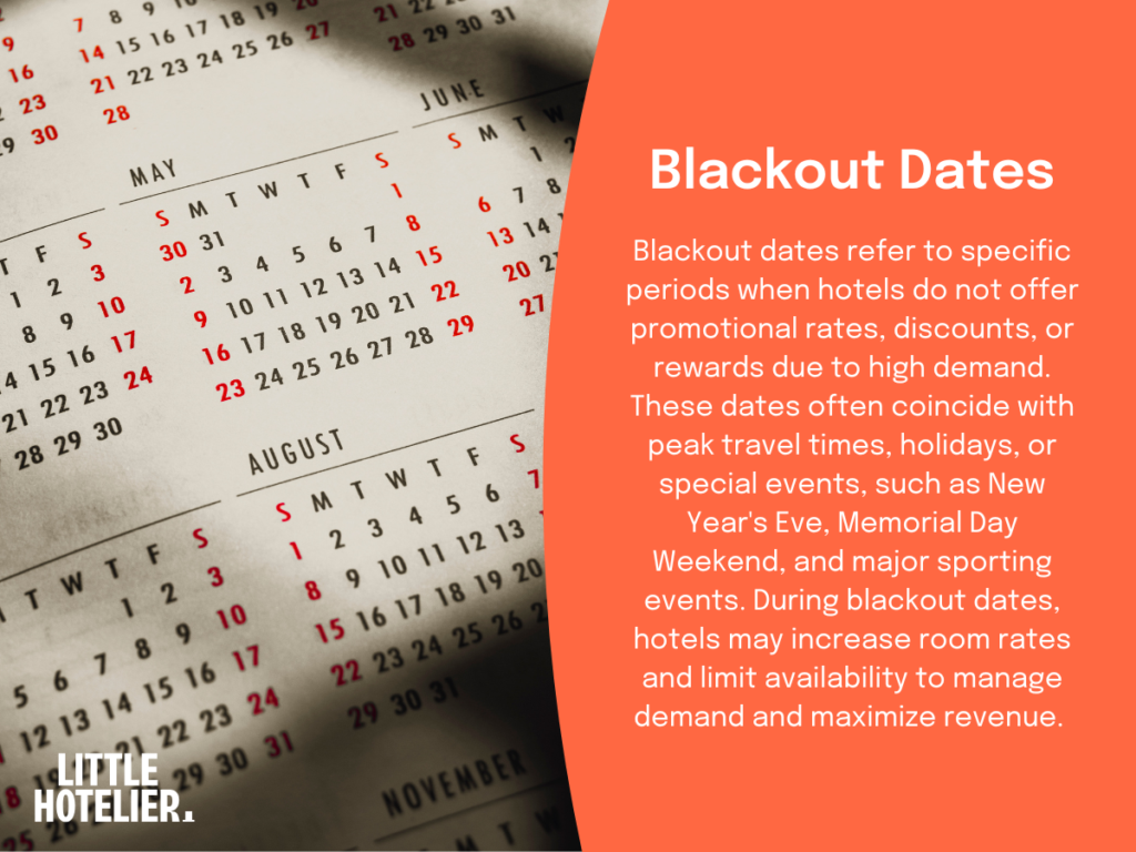 blackout dates